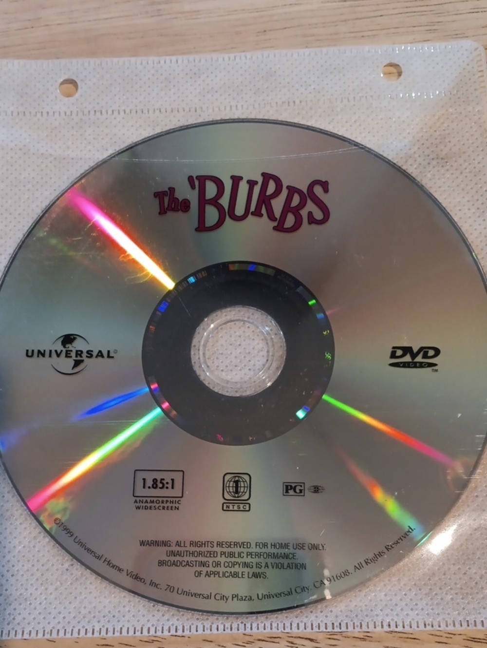 The 'Burbs DVD *NO CASE*